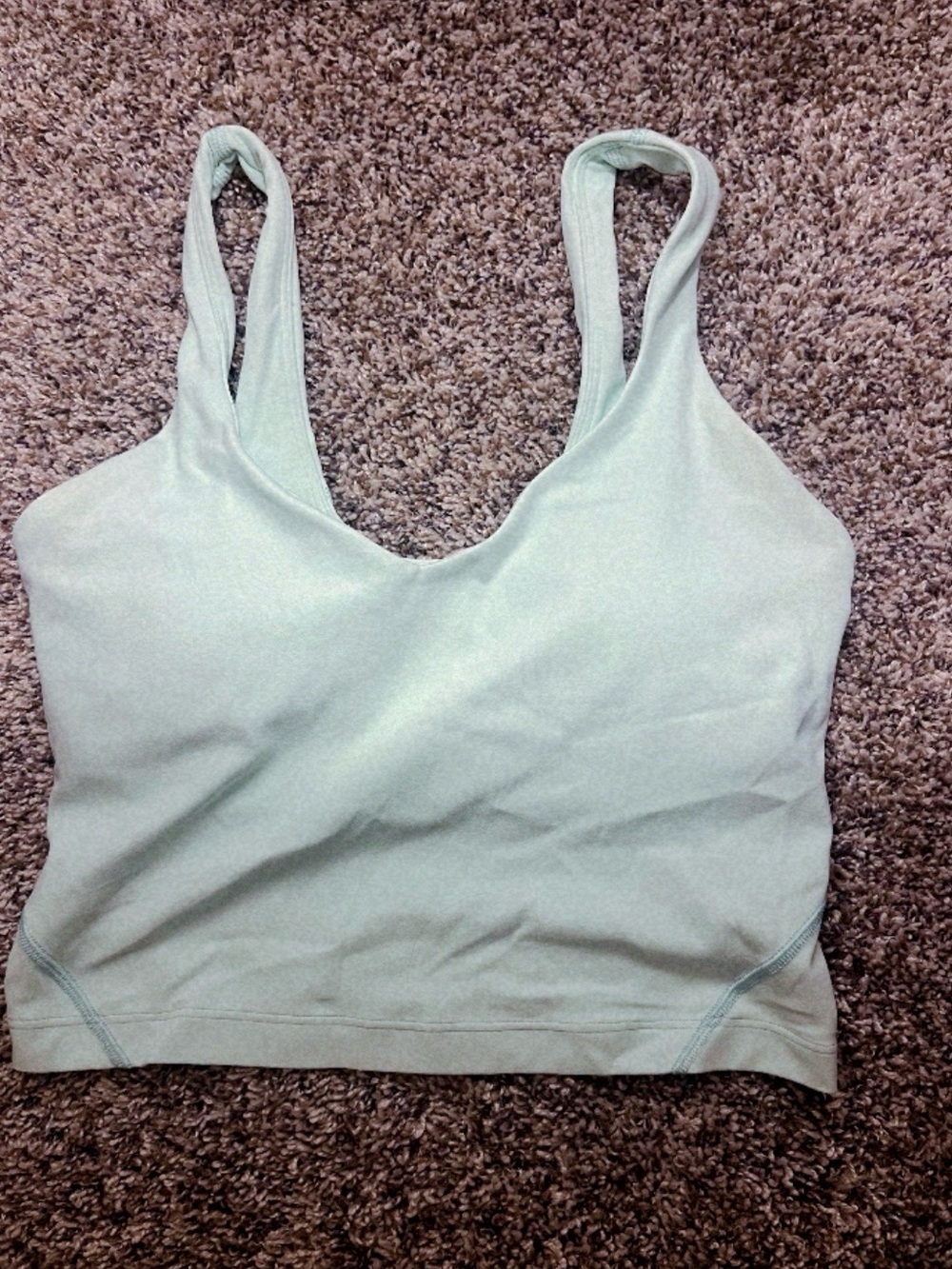 Lululemon light green align top size 2